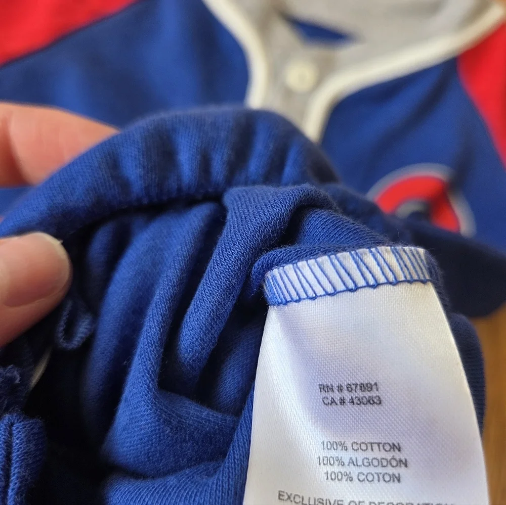 MLB Chicago Cubs Newborn Set Bodysuit, Bib, Booties NWT Blue, Red Baseball $25